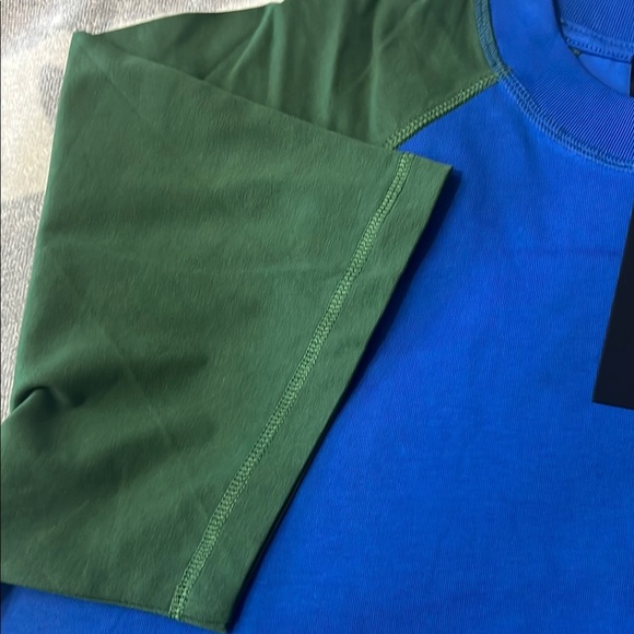 Homme Femme Blue and Green Short Sleeve Tees - Picture 6 of 12